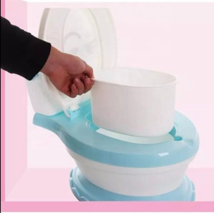 Olita educationala cu muzica, tip toaleta, cu reductor, bleu [7]