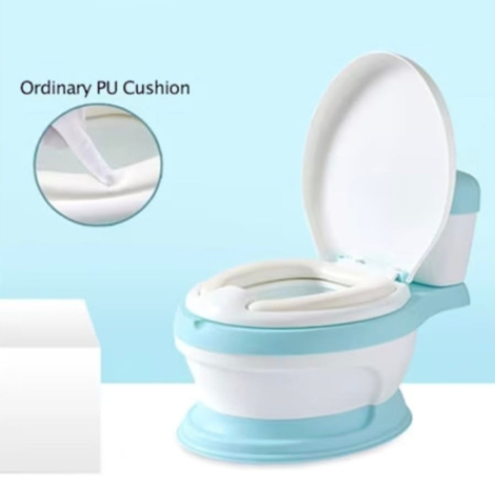 Olita educationala cu muzica, tip toaleta, cu reductor, bleu [4]