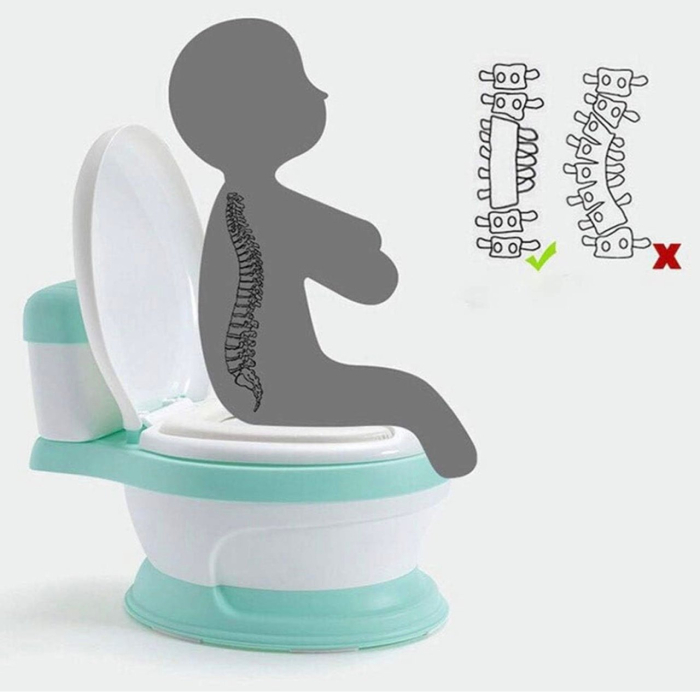 Olita educationala cu muzica, tip toaleta, cu reductor, verde [2]