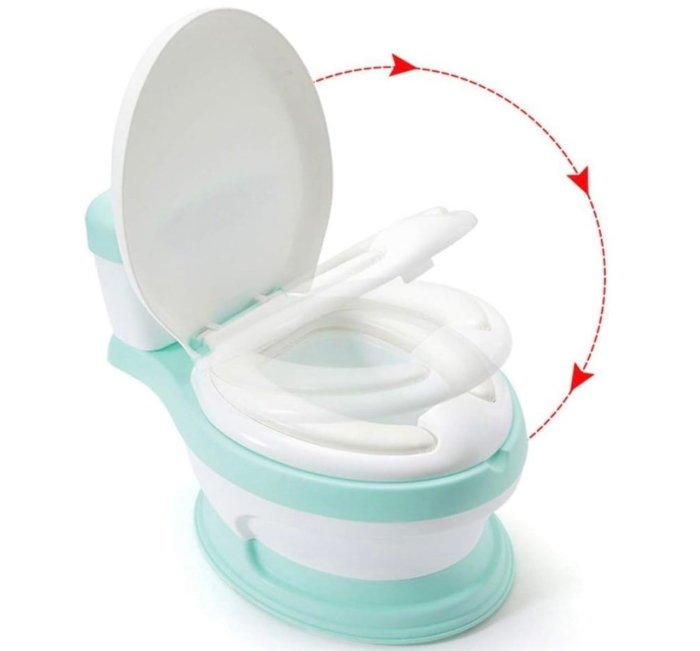 Olita educationala cu muzica, tip toaleta, cu reductor, verde [4]