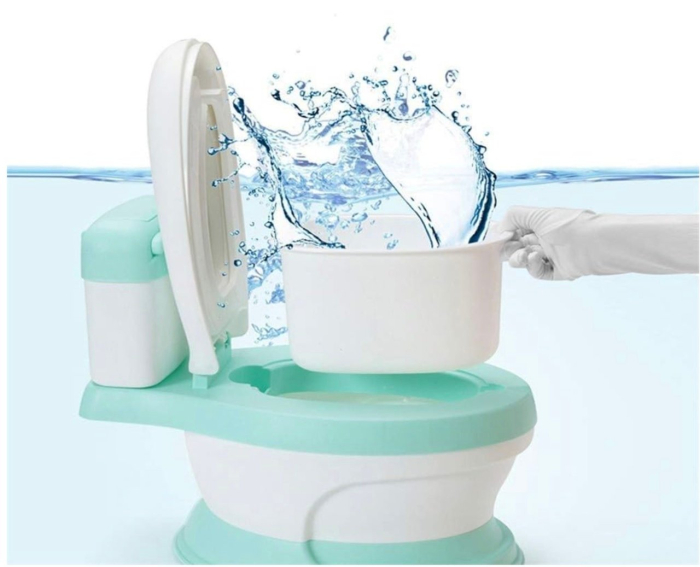 Olita educationala cu muzica, tip toaleta, cu reductor, verde [3]