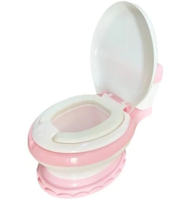 Olita educationala cu muzica, tip toaleta, cu reductor, Roz [2]