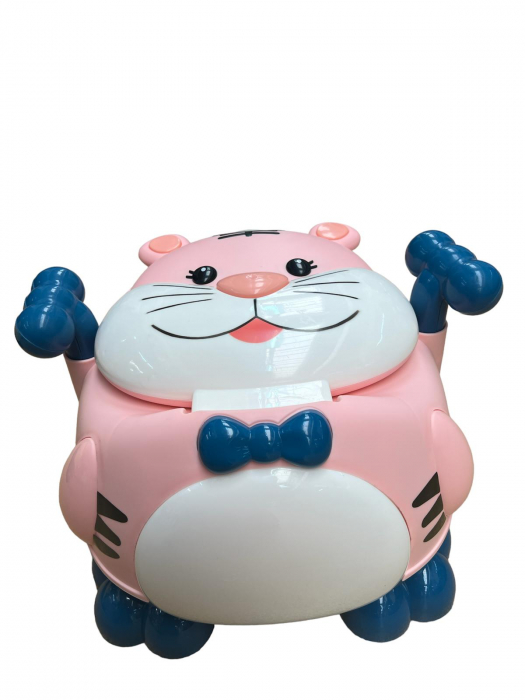 Olita muzicala ergonomica Happy Cat, roz [5]
