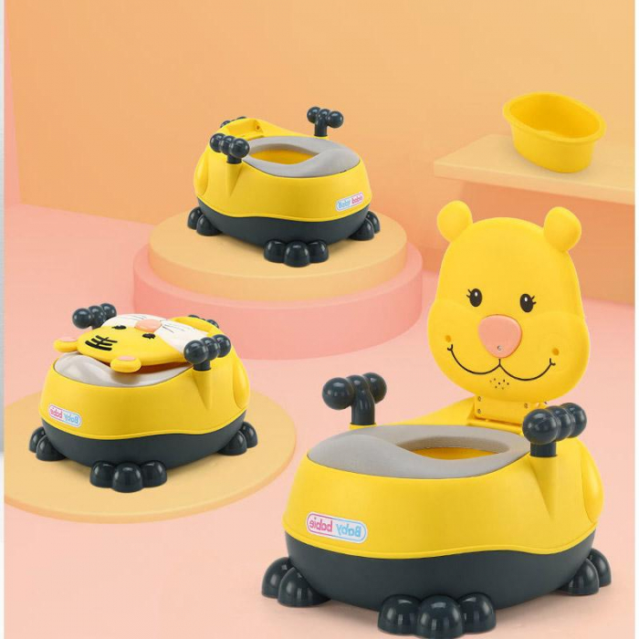 Olita muzicala ergonomica Happy Lion, galben [3]