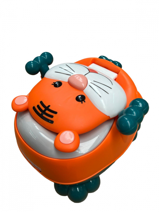 Olita muzicala ergonomica Happy Tiger, portocaliu [3]