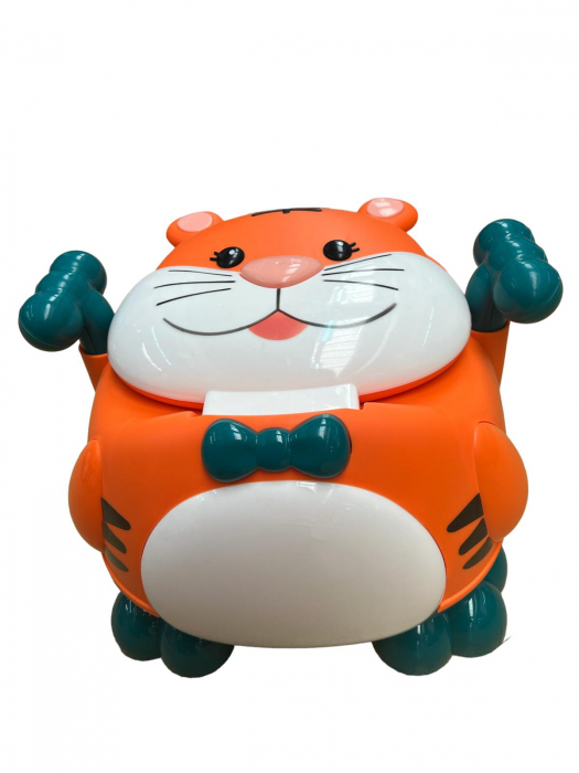 Olita muzicala ergonomica Happy Tiger, portocaliu [4]