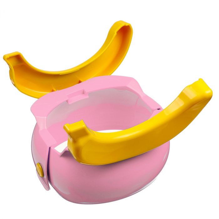 Olita portabila, de calatorie, Banana Travel Potty, roz - Krista® [5]