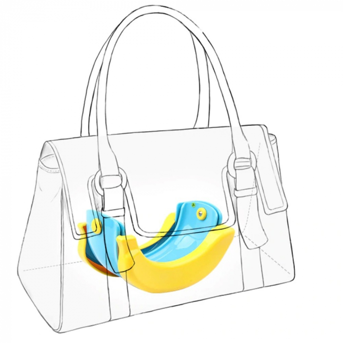Olita portabila, de calatorie, Banana Travel Potty, albastru - Krista® [9]