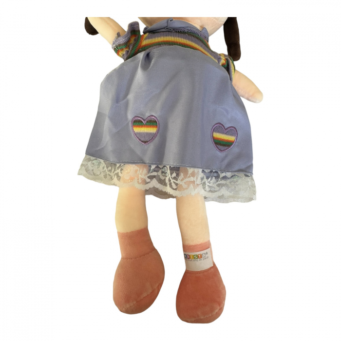 Papusa Ana 45 cm din plus, canta Are mama o fetita, mov [10]