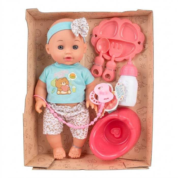 Papusa Bebe in costumas, 30 cm, 10 Sunete, Bea Apa Face Pipi Olita, 3 Ani+ [4]