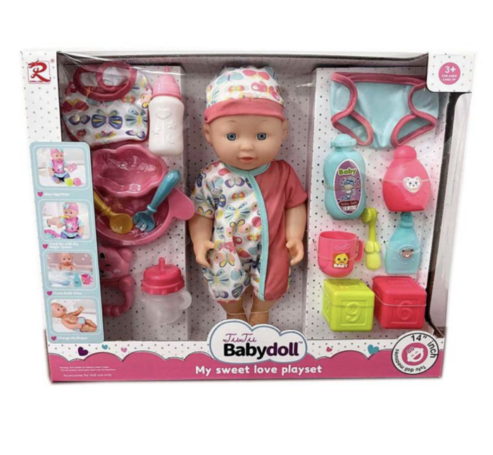 Papusa interactiva Tutu Babydoll cu sunete in limba romana, baie si olita, 28 cm, +3 ani [4]