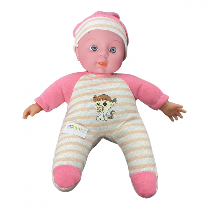 Papusa bebe nora in pijamale si caciulita