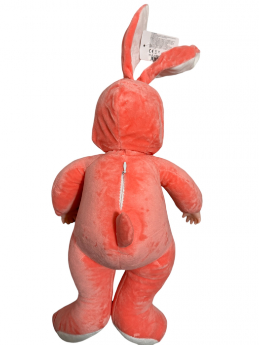 Papusa Bebelus cu urechi de iepuras din plus, 50 cm, spune Inger-Ingerasul meu, roz inchis [5]