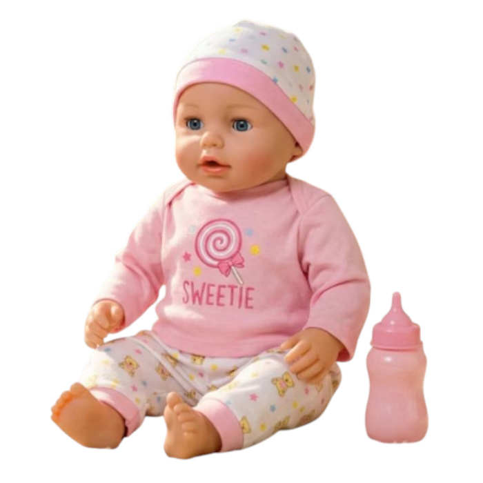 Papusa interactiva Tutu Love cu 10 sunete, biberon roz si haine moi, 30 cm, +3 ani [2]