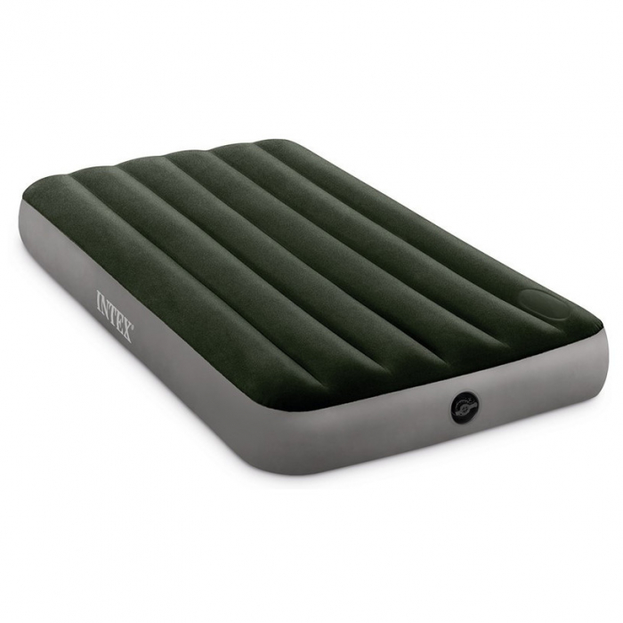 Pat, saltea gonflabila cu pompa de picior incorporata, 191x99x25 cm, intex, 64761