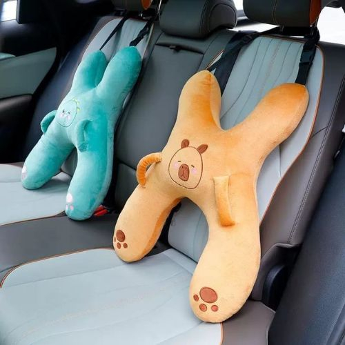 Perna din plus pentru calatorie, cu prindere de centura, suport cap, gat si corp, Verde [3]