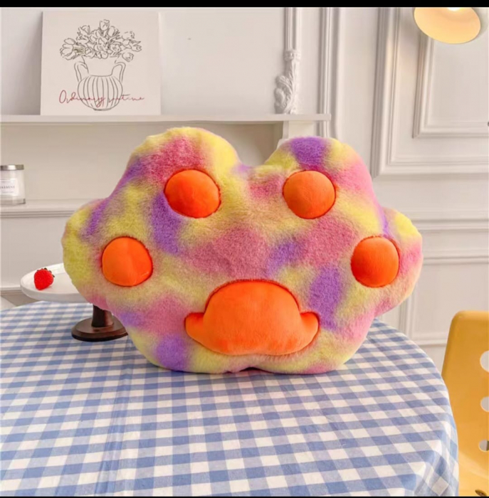 Perna Labuta de animal din plus, 50 cm, multicolor cu portocaliu [2]