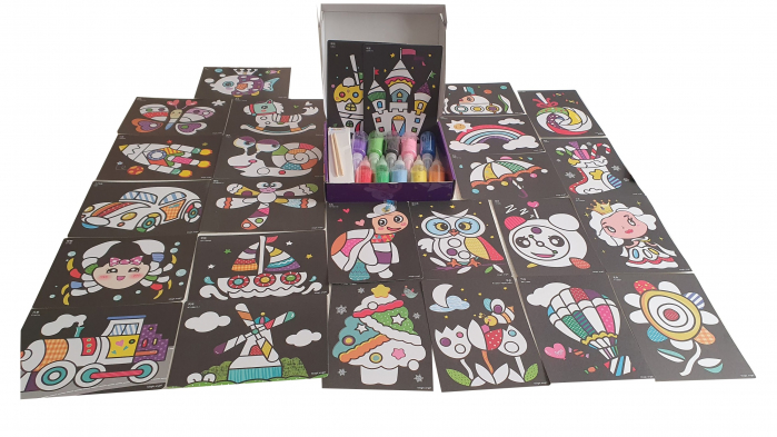 Pictura Cu Nisip Colorat, 26 planse si 10 culori [5]