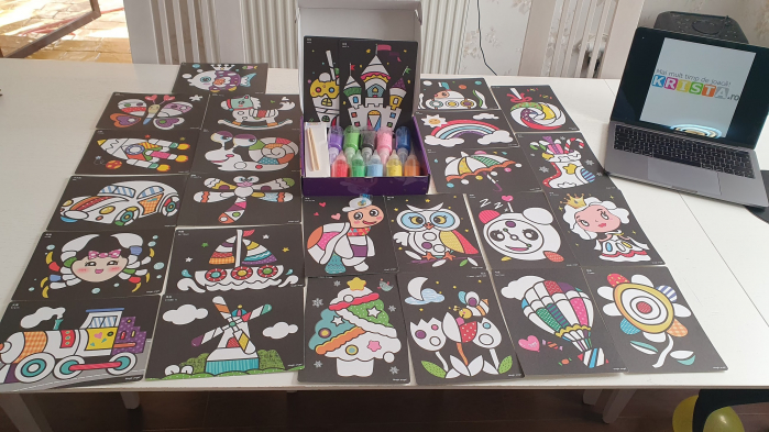 Pictura Cu Nisip Colorat, 26 planse si 10 culori [3]