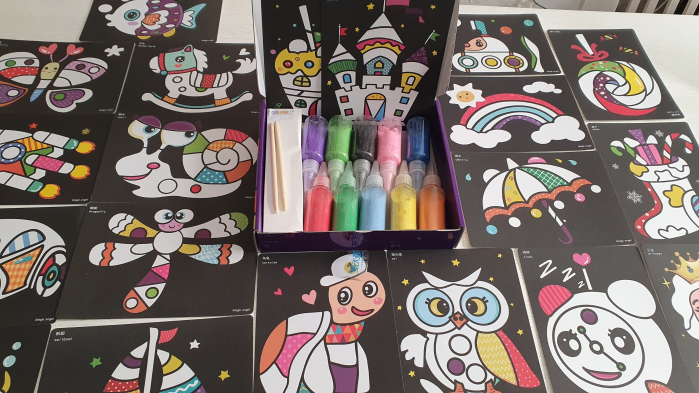 Pictura Cu Nisip Colorat, 26 planse si 10 culori [8]