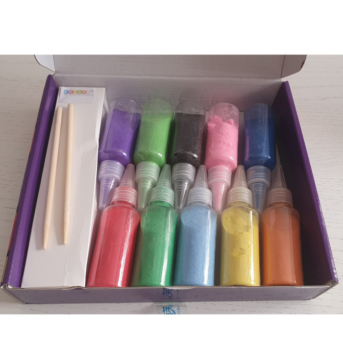 Pictura Cu Nisip Colorat, 26 planse si 10 culori [10]