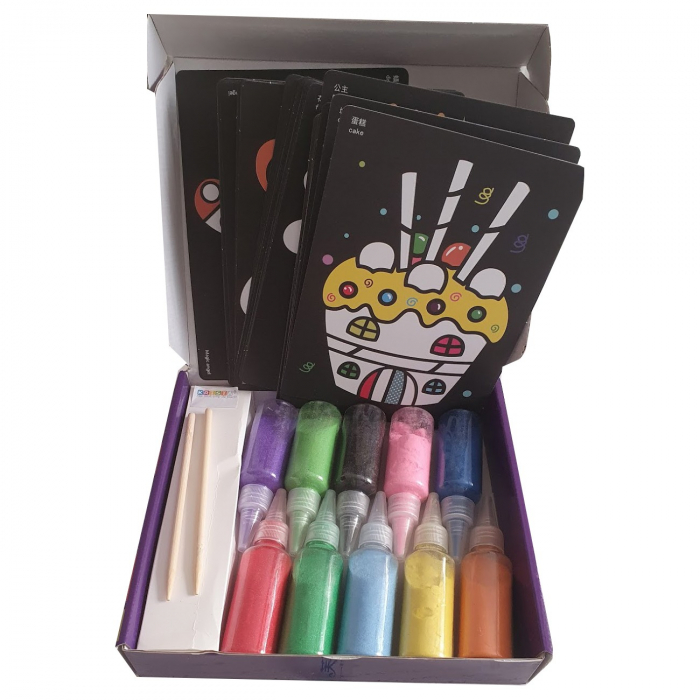 Pictura Cu Nisip Colorat, 26 planse si 10 culori [2]