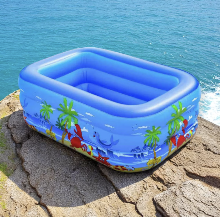 Piscina gonflabila cu podea gonflabila, dreptunghiulara 150 x 105 x 56 cm [3]