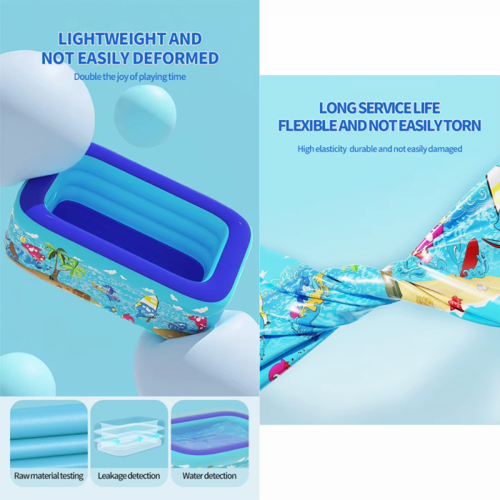 Piscina gonflabila cu podea gonflabila, dreptunghiulara 290 x 165 x 58 cm [9]