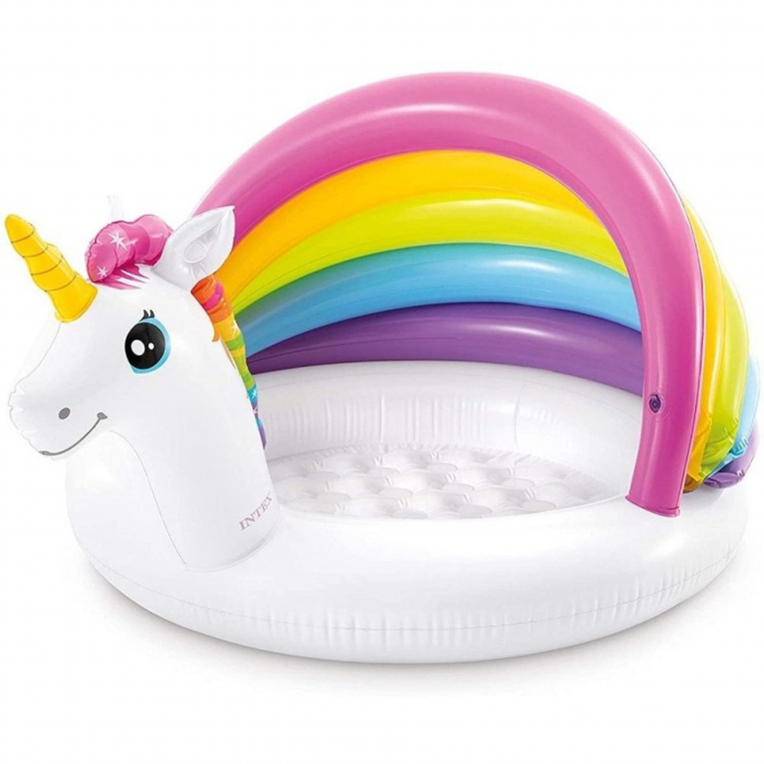 Piscina gonflabila, intex, unicorn, 45 litri, 127 x 102 x 69 cm, 57113