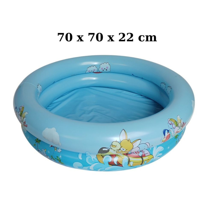 Piscina gonflabila pentru bebelusi si copii mici, 70x70x22 cm, pana la 3 ani, Bleu [3]
