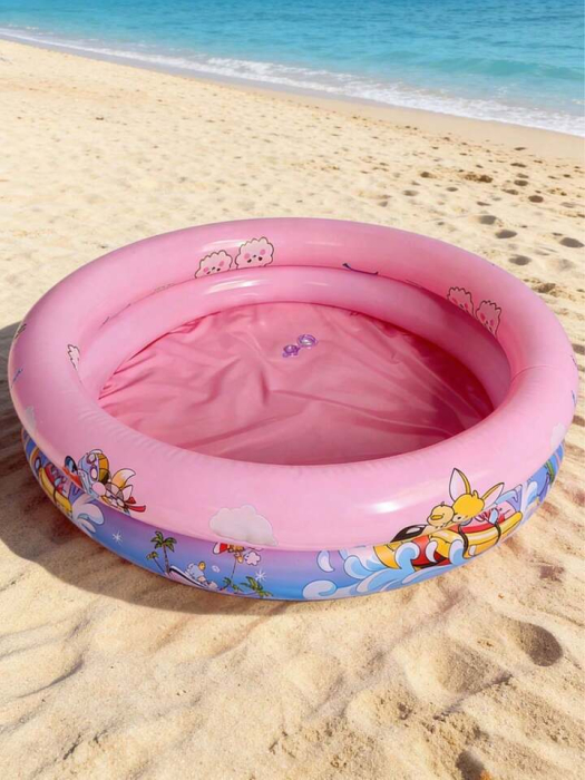 Piscina gonflabila pentru bebelusi si copii mici, 70x70x22 cm, pana la 3 ani, Roz [2]