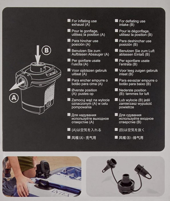 Pompa de aer Electrica, 220V, Intex, 66640 [6]