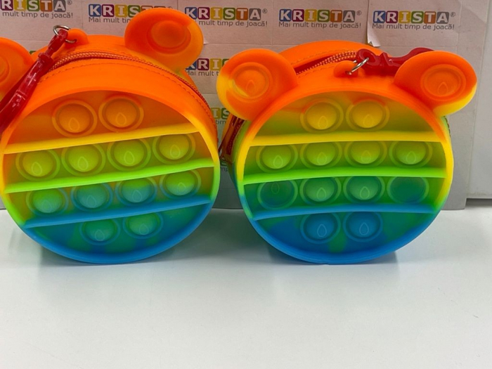 Portofel si portchei Pop It Macaroons, Soricel cu urechiuse [6]