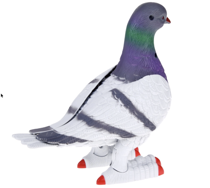 Porumbel interactiv realist – jucarie educativa cu miscare, sunete si aripi mobile [4]