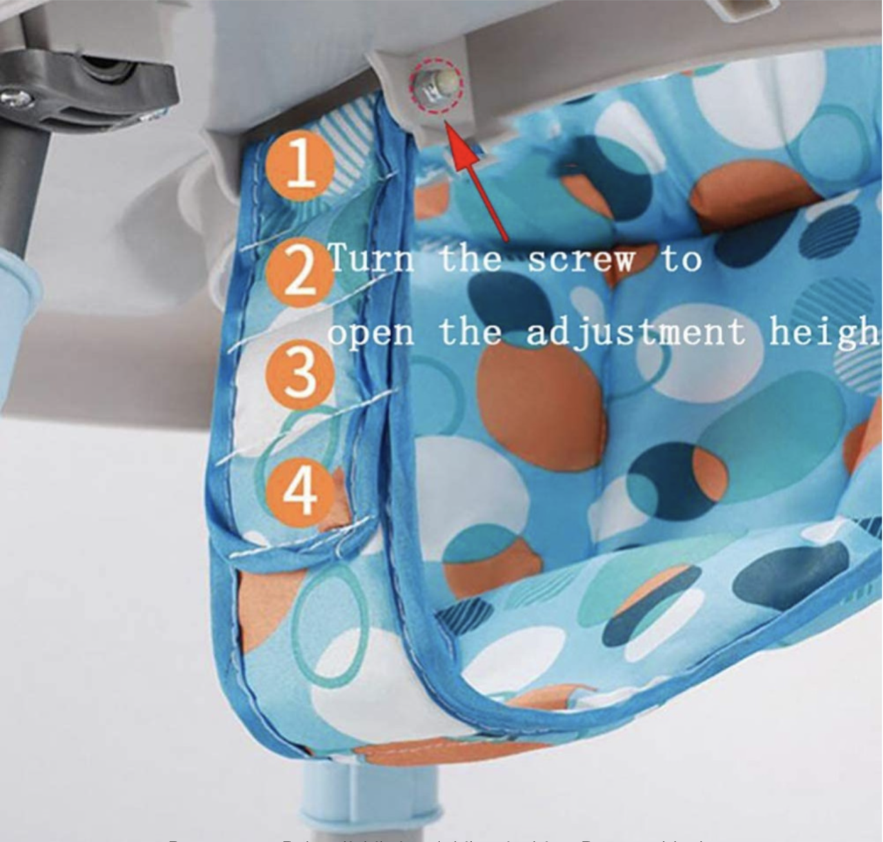 Premergator reglabil pe inaltime cu panou detasabil Broscuta Roz, pliabil, 6 roti, 6 luni+ [5]