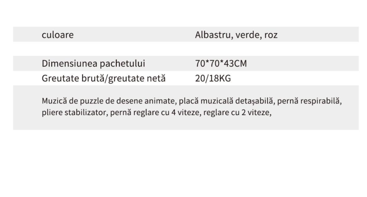 Premergator reglabil pe inaltime cu panou detasabil Broscuta Verde, pliabil, 6 roti, 6 luni+ [8]