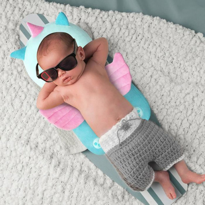Protectie de cap si spate pentru bebelusi, din plus, de tip rucsacel, Unicorn roz [11]