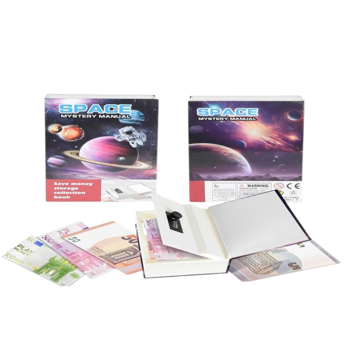 Pusculita Seif In Forma De Carte Spatiul Encyclopedia 18 cm Cu Cifru 3 Ani [2]