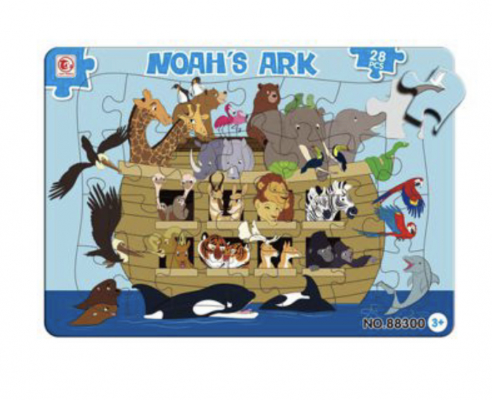 Puzzle clasic, Arca lui Noe, 28 piese mari