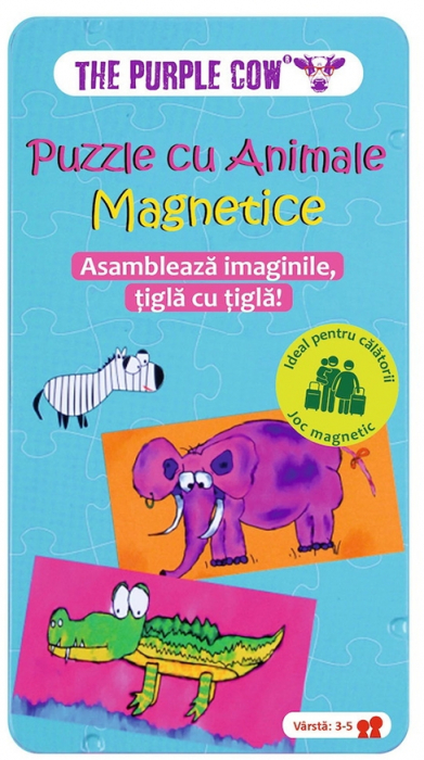 Puzzle cu animale magnetice