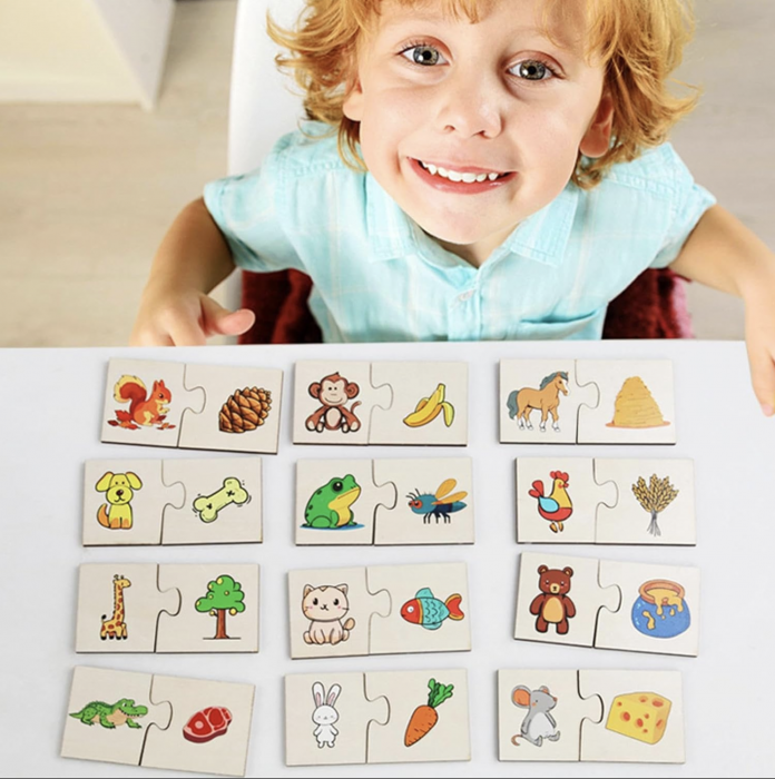 Puzzle de Asociere cu Animale si evolutia lor, 24 Piese [3]