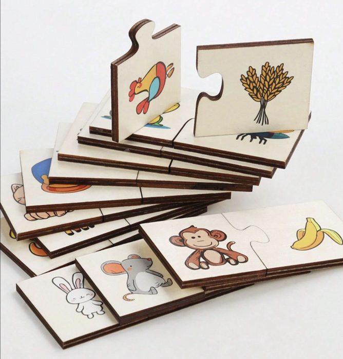 Puzzle de Asociere cu Animale si evolutia lor, 24 Piese [5]