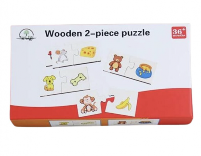 Puzzle de Asociere cu Animale si ce mananca ele, 24 Piese [4]