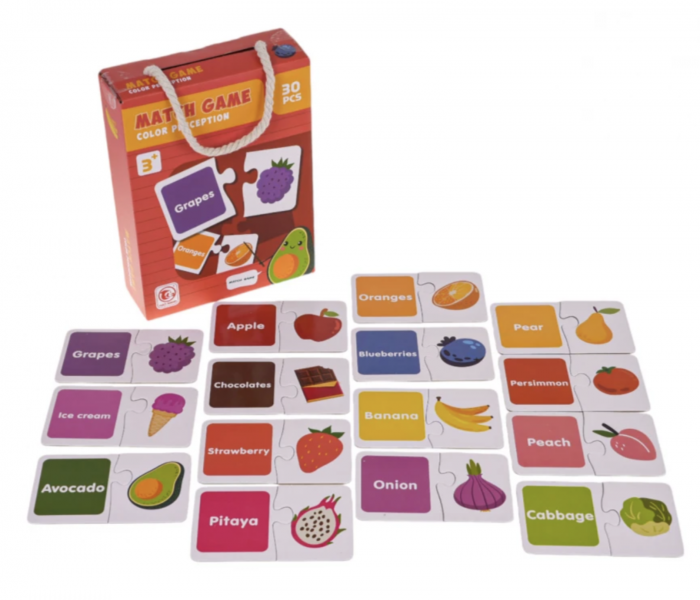 Puzzle educativ 30 piese mari Culori - Potrivim si invatam Culorile si Engleza [2]