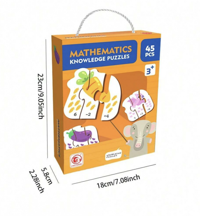 Puzzle educativ 45 piese mari Matematica – Invatam adunarea prin imagini [8]