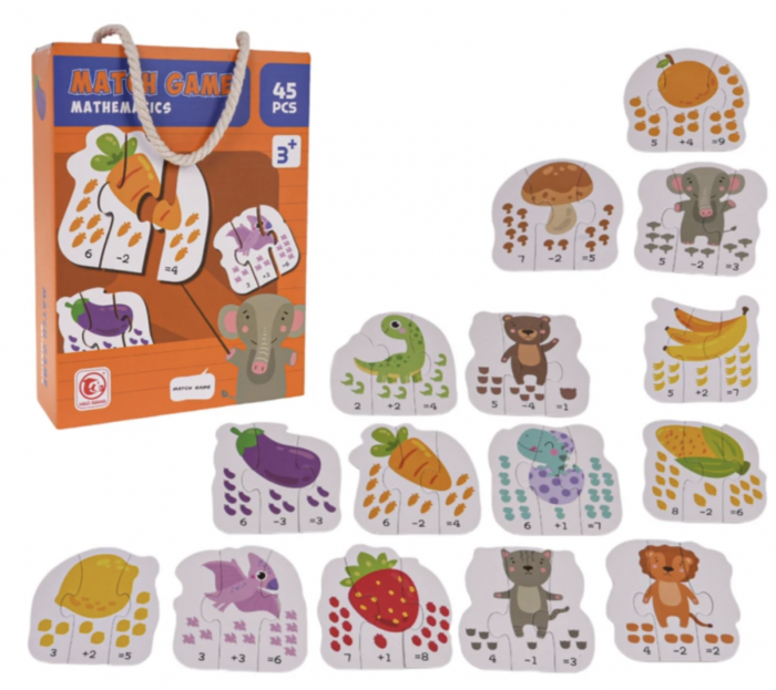 Puzzle educativ 45 piese mari Matematica – Invatam adunarea prin imagini [2]
