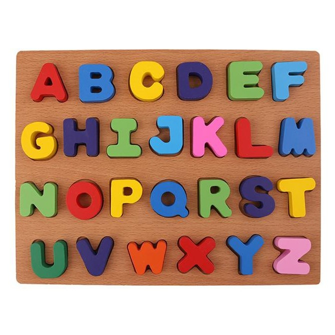 Puzzle Incastru Montessori Cu Litere Mari 3D [2]