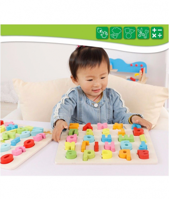 Puzzle Incastru Montessori Cu Litere Mici 3D [3]