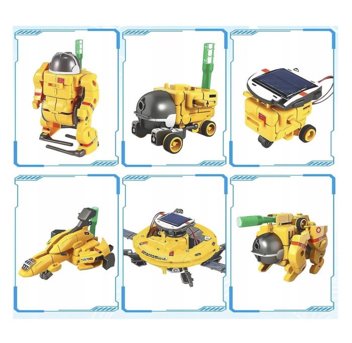Robot solar spatial 6 in 1, set educativ STEM astronaut si naveta, 8 ani+ [11]