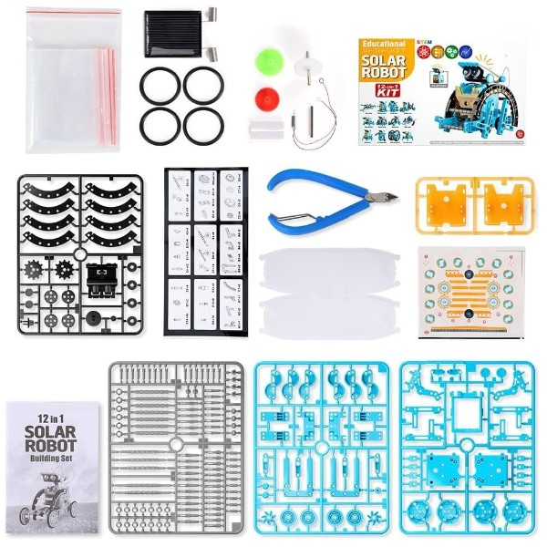 Robot solar STEM 12 in 1, set educativ de constructie si robotica, 8 ani+ [6]